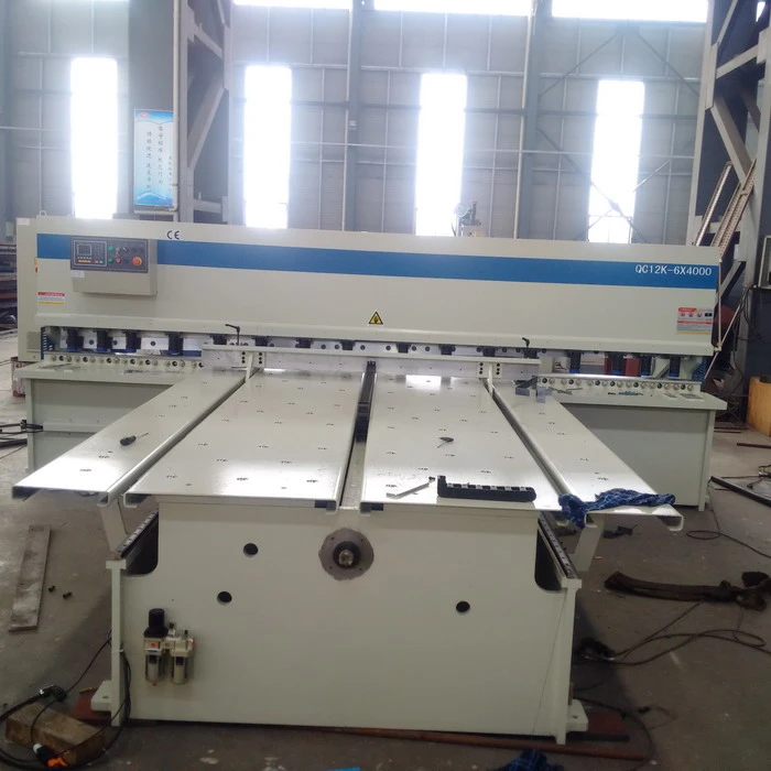 AHYW YAWEI 4M SWINGBEAM SHEARS WITH AUTO FEEDING TABLE